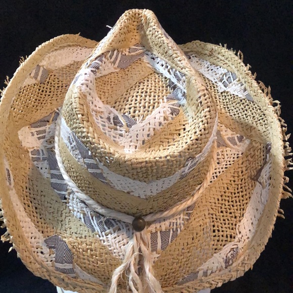 Charlie Hats Hand Woven Straw and Raffia Cowgirl Hat - Picture 3 of 6
